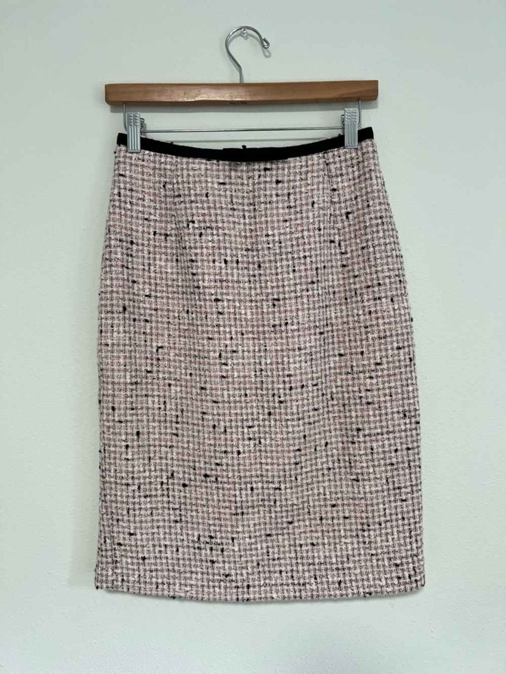 Charles Gray Classic Pink Tweed Pencil Skirt